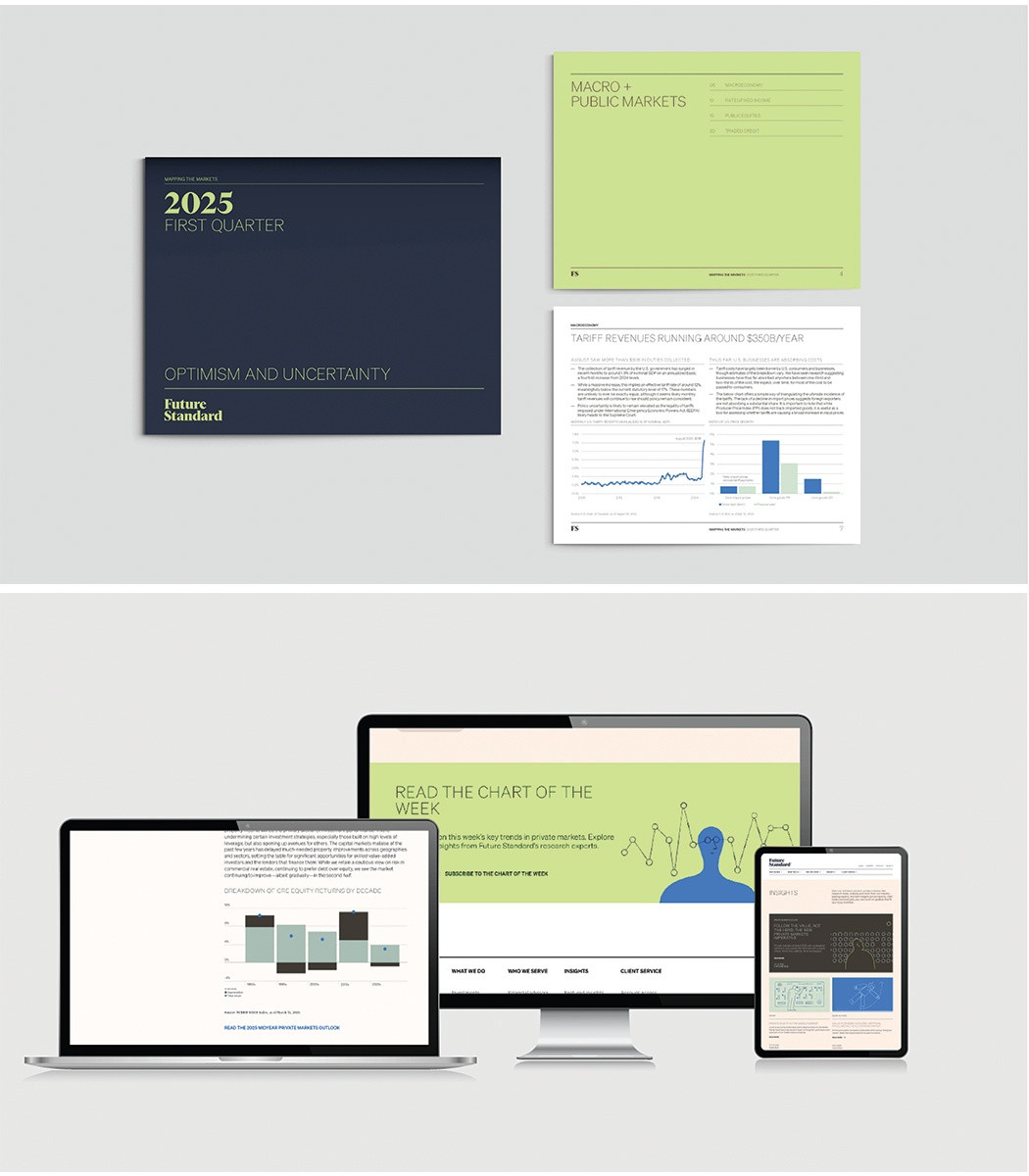 Future Standard Insights — Publications & Newsletters design — by Small Crowd and Future Standard — 2025 GDUSA award entry
