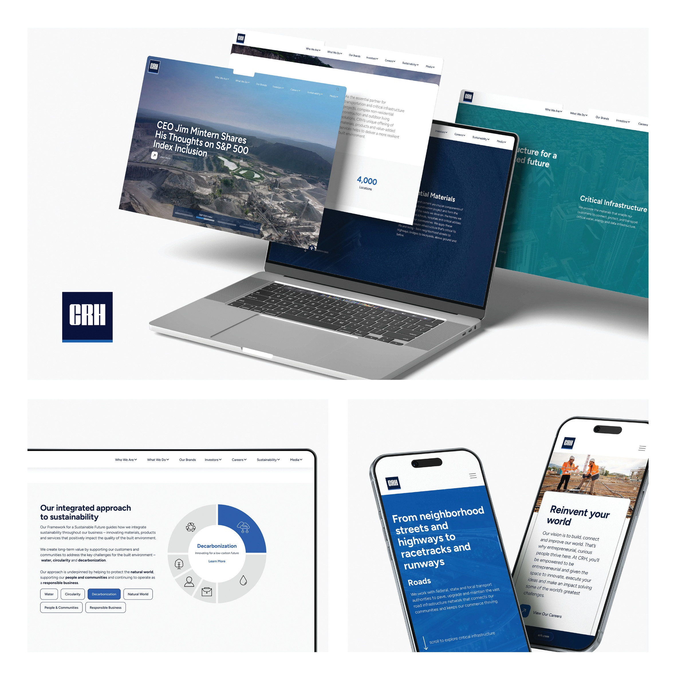 CRH Website Design — Websites/Microsites design — by Kraus Marketing — 2026 GDUSA award entry