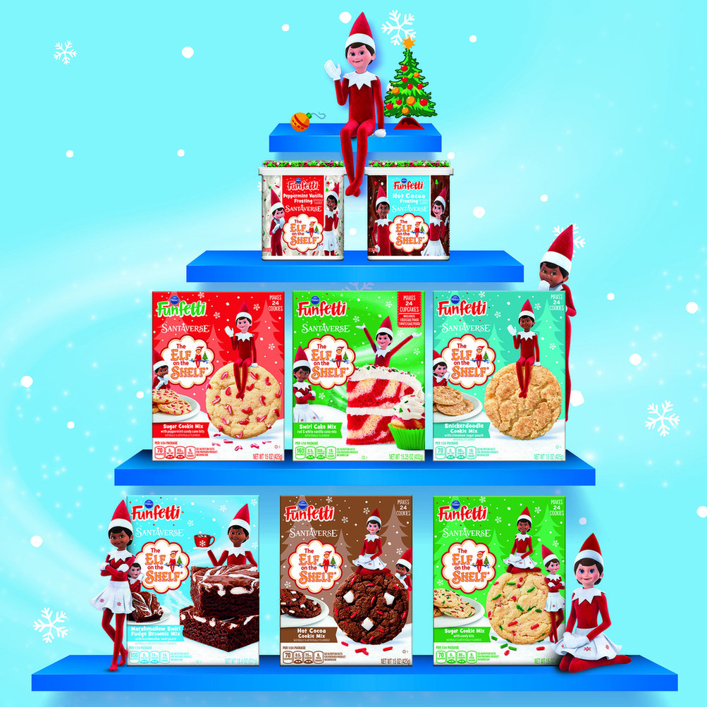 Pillsbury Funfetti and Elf On The Shelf Cobranding Seasonal Design — Toys, Games & Sports design — by One Flight Up Design — 2025 GDUSA award entry