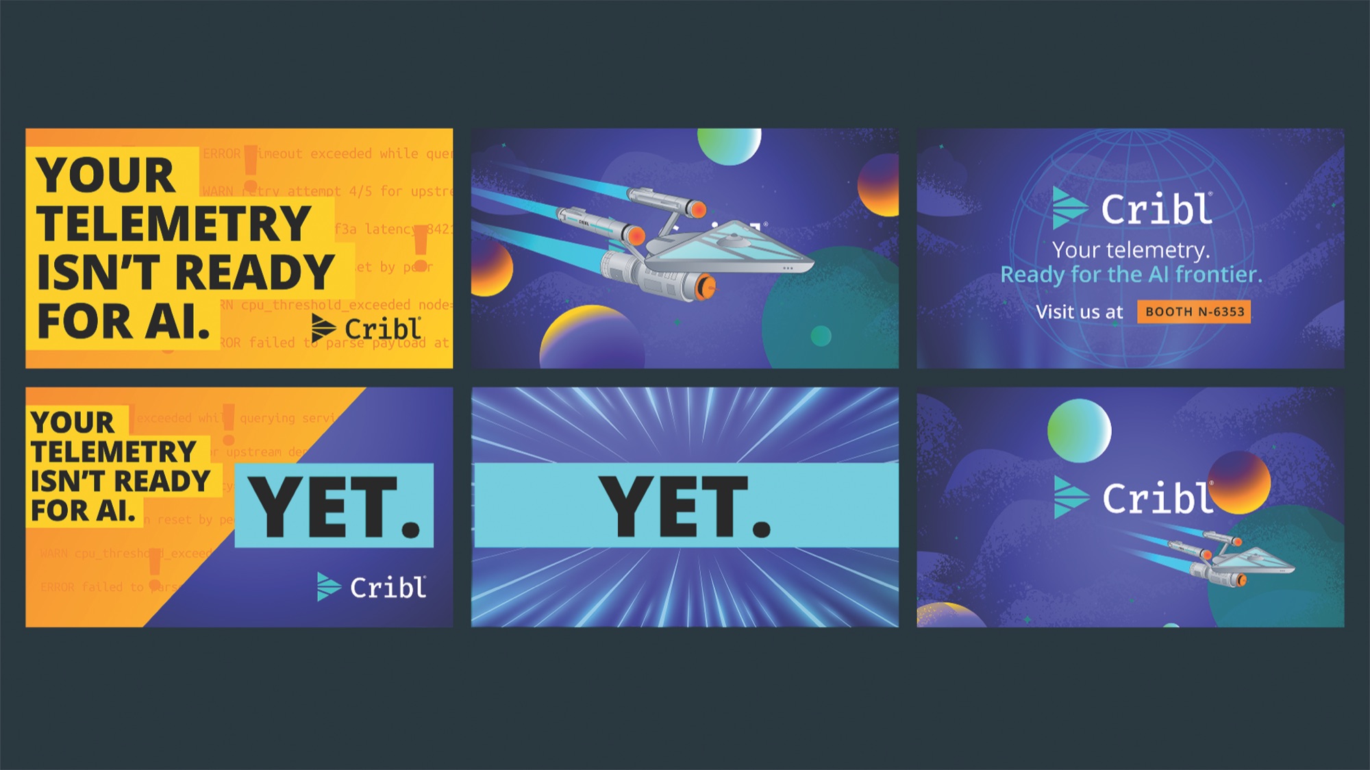 Cribl RSAC Brand Ads — Advertising + Ad Campaigns design — by Cribl — 2026 GDUSA award winner