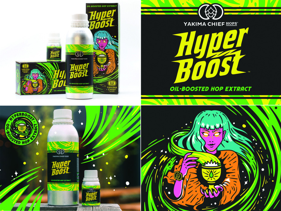HyperBoost Oil-Boosted Hop Extract — Auto Care + Industrial design — by Blindtiger Design — 2025 GDUSA award entry
