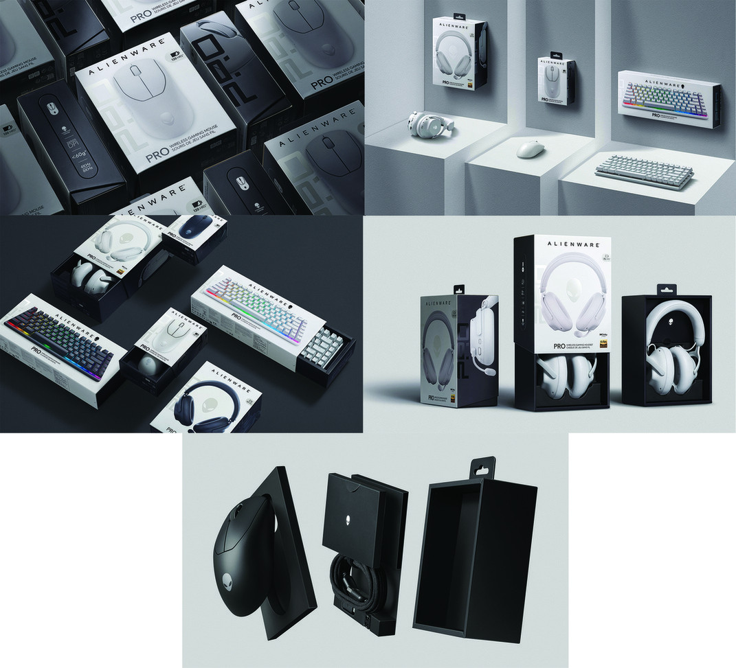 ALIENWARE Pro Peripherals Packaging — Consumer Electronics + Tech design — by Dell Technologies, Experience Innovation Group — 2025 GDUSA award entry