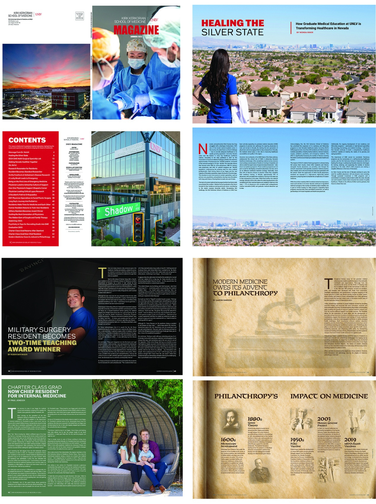 Summer 2025 Magazine Design by Kirk Kerkorian School of Medicine at UNLV
